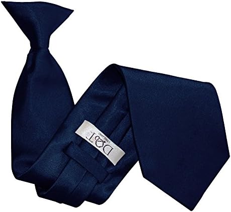 New Plain Satin Men's Clip-On Tie