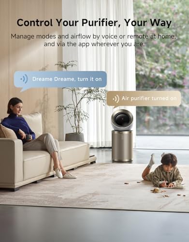 Dreame Smart Air Purifier PM10 for Home Large Room, 2-in-1 Purifier & Fan | Covers Up To 1,883 ft², Al Tracking, Dual-way Air Oulets, 4-Layer Filters - image 8