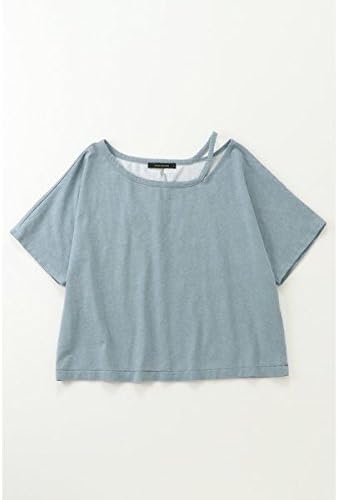 Amazon ヴァンスエクスチェンジ レディース Vence Exchange プリントワンショルダーtシャツ スカイブルー M 9ゴウ Tシャツ カットソー 通販