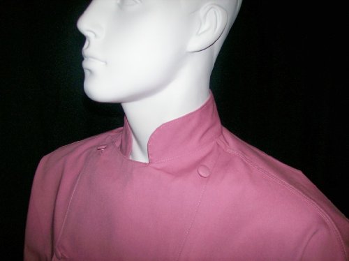 Chefskin Chef Jacket Pink Beautiful Lightweight #TOP4