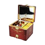 Espejo de tocador y caja de música 2 en 1: no es solo una caja de música, sino también una buena caja de joyería. Ideal para cumpleaños, vacaciones y fiestas, mejora tu amistad.