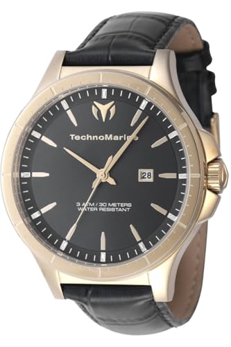 Technomarine MoonSun TM-822014 Reloj para Hombre - Impermeable - Analógico - Movimiento Cuarzo - Acero Inoxidable con Esfera Azul - 45mm
