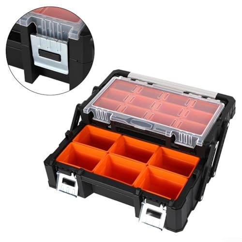Tool Box Versatile Compartment Tool Box Organiser Screw Box Organiser Storage Tool Box 46 * 24 * 14.5cm - Image 7