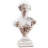 Griechische Mythologie Büste Skulptur Venus Göttin Der Liebe Statue, Modernes Design Wohnzimmer Ornamente, Porträt Skulptur Kunstharz Handwerk Wohnkultur Geschenk Für Freunde,Braun,12*9*22cm