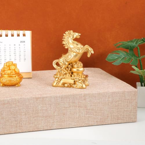 Estatua de Caballo Feng Shui Dorado 2026 miniatura 7