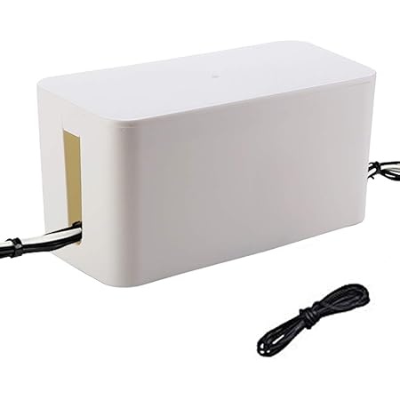 ケーブルボックス コード収納 配線隠し 電源タップと配線を収納 整理 コンセント収納 電源ボックス