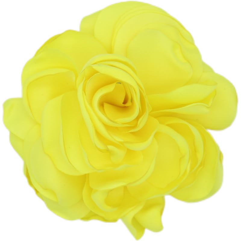 Image of Rose Brooch and Pin for Women Elegant Delicate Flower Pin Shawl Clip Duck Beak Clip for Women's Dress Banquet Party Jewelry Gift