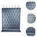 LIULIQ Lab PP Drain Rack, Single-Sided Beaker Rack and Drain Rack with Removable 52 Pegs, Drainage Hole Design & Anti-Drop Design, Standing & Wall-Mounted for Experiments and Industrial Use