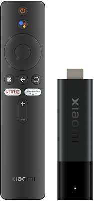 Xiaomi Mi TVStick 4K (QuadCore CPU, 2GB RAM, 8GB ROM, Android TV 11 mit Google Playstore, Chromecast, Dolby Atmos&Vison,Bluetooth-Fernbedienung mit Google Assistant&Netflix+Prime Video Taste) Schwarz