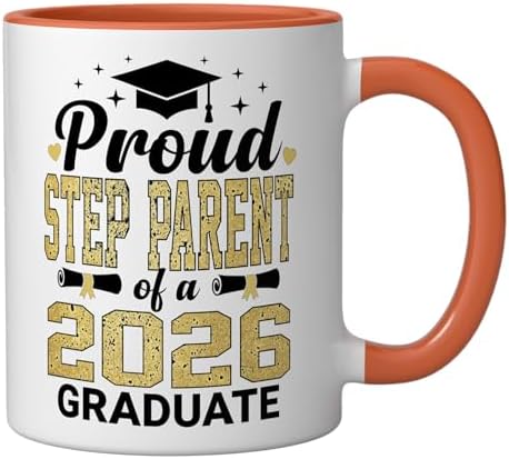 Proud Step Parent of A 2026 Graduate Class of Graduation Ceramic Mug ...