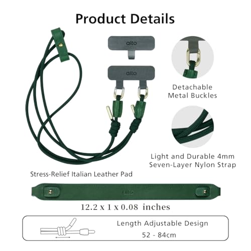 Cordon pour iPhone alto ajustable et ultra confortable vert forêt - 6