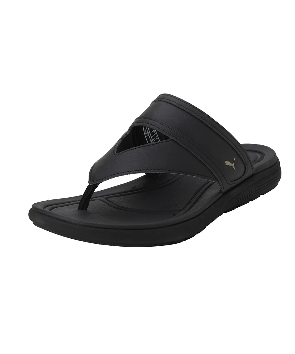 Puma Womens Softride Sunny Lux Black-Team Gold Sandal - 5UK (39000801) (B0BFDRVYC1) Amazon Price History, Amazon Price Tracker