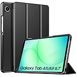 TiMOVO Case for Samsung Galaxy Tab A11/A9 8.7 Inch (2025/2023), Slim Lightweight Stand Hard Back Shell Protective Cover, Black