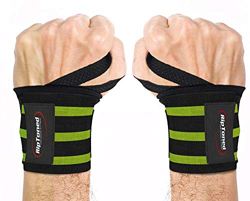 Rip Toned Wrist Wraps 18" Professional Grade with Thumb Loops - Wrist Support