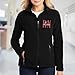 COUPLEHOODIES Custom Nurse Name Embroidered Full Zip Fleece Jacket – Gift for Nurses, Healthcare workers or Medical Staff (Style 4)