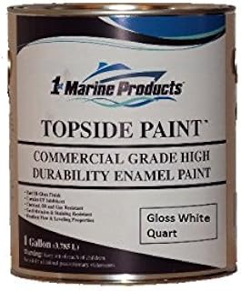 Topside Paint Gloss White Quart Commercial Grade Enamel by US Marine Products LLC