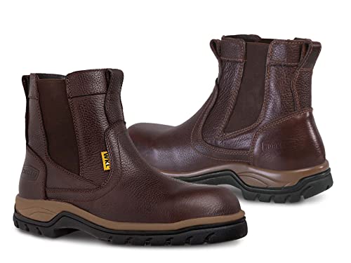 Workland Men's Safety Work Boot Leather Lightweight (Numeric_12_Point_5) #TOP7