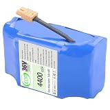 JCCHT Batería de Repuesto de 36 V y 4400 mAh para Coche, Compatible con Motores de Hoverboard y patinetes eléctricos de 42 V con Conector XT60.
