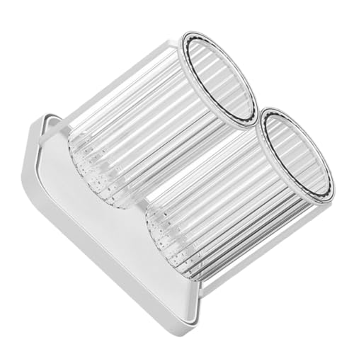 FONDOTIN 箸立て 水切りキッチン用品 多機能カトラリースタンド 収納ケース スプーン フォーク対応 ホーム レストラン用 白色卓上プ