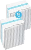 Ehahat 40PCS Mopping Pads Refills Compatible for Shark VACMOP Disposable Hard Floor Vacuum and Mop Pad Refills for Shark Vacmop Pro VM252 VM251 VM250 VM200 VC205 QM250 VM190 VM200P12 VMP30
