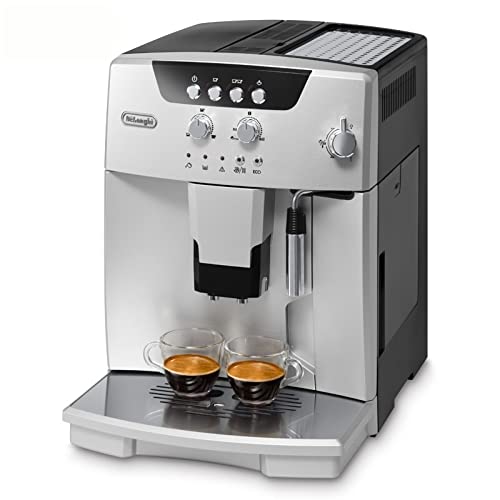 Coffee Machine, Coffee Machine Full-Automatic Italian Ready-to-Grind European Imported Household Manual Kabucino System Esam04.110.s BY PPLL (Color : Blcak, Plug Type : EU)