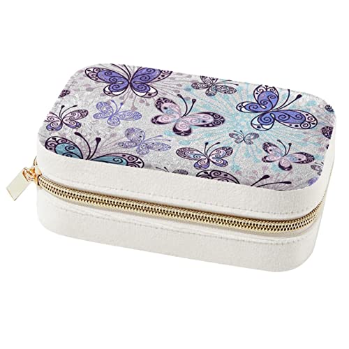 Boîte à bijoux de voyage portable pour bagues, boucles, colliers - 2