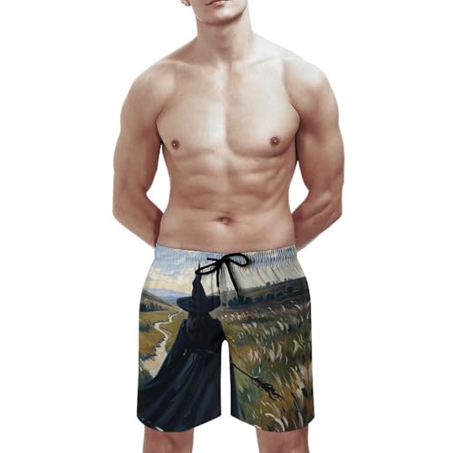 Short de bain homme séchage rapide à cordon doublure maille - 2