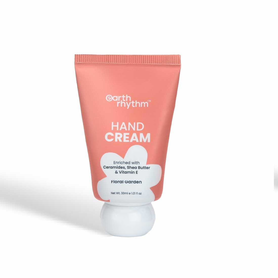 Earth Rhythm Softening Hand Cream, Locks Moisture with Ceramides, Fast Absorbing, No Silicones -Floral Garden