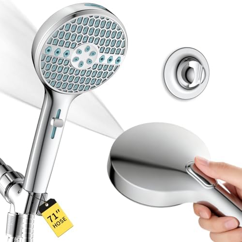 High Pressure Handheld Shower Head, 9-Spray Modes Shower head with 71