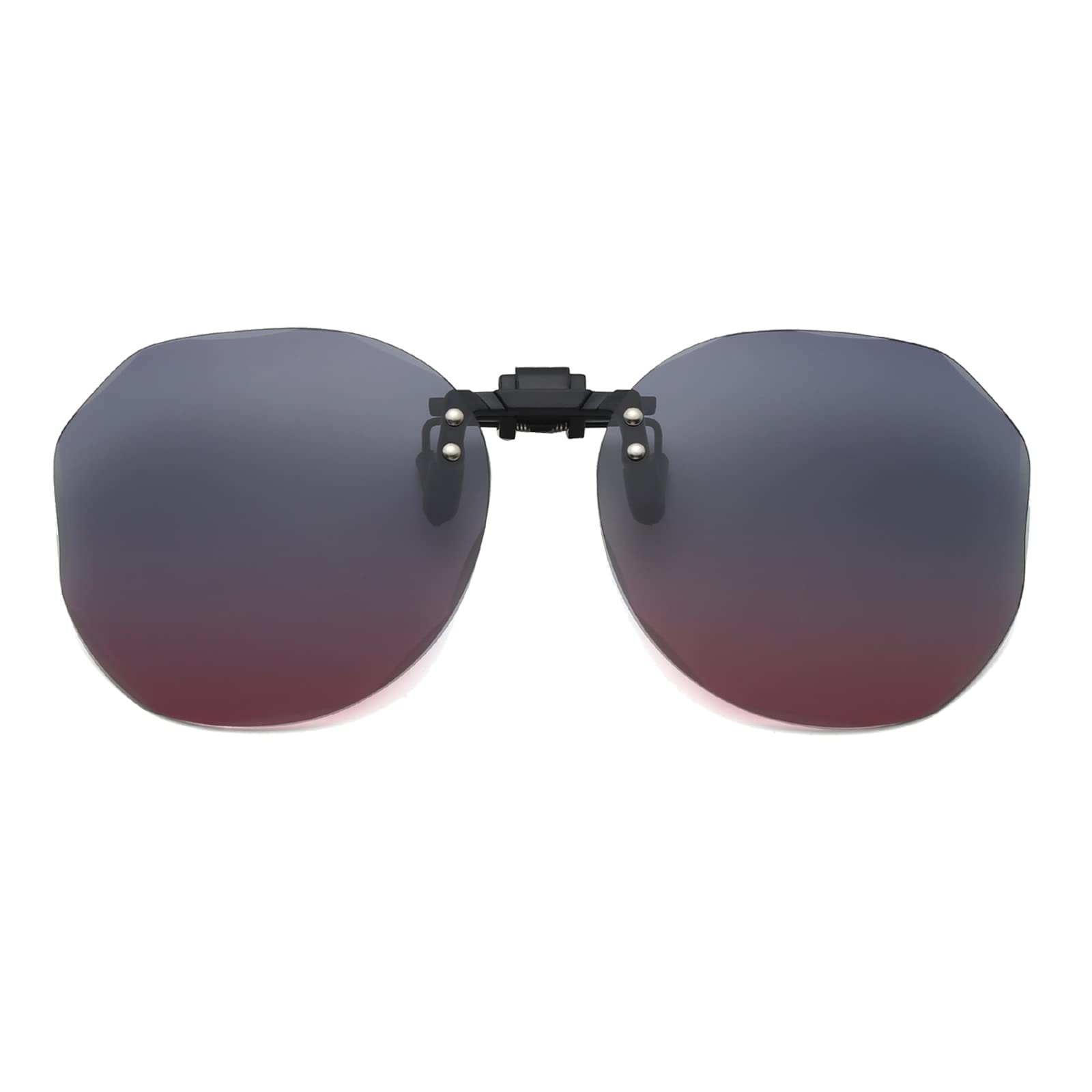 YAMEIZE Occhiali Da Sole Rettangolari Polarizzati Clip - Per Donna Uomo Trendy Flip-up Protezione UV 400 Clip Su Occhiali Anti-Glare Pesca Guida All'Aperto