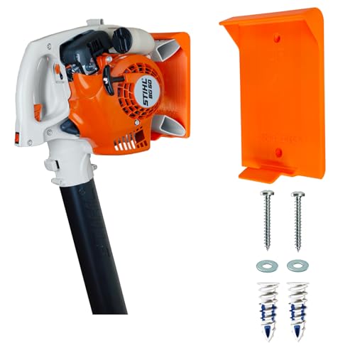 TidyMount Leaf Blower Wall Mount for Stihl BG50, BG55, BG56C, BG86C - Secure No-Wobble Storage Hanger, Fast Install (Stud or Drywall), Made in USA (BG50, BG55)