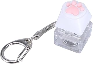 アヒルの鳴き声のフィジェットトイ アヒル 充電式 キーボード キーホルダー RGB メカニカルスイッチテスター楽しいキャット アヒル duc ky クワッ 鳴く ダック キーチェーン フィジェット トイ キーキャップ ダック トイ キーリング ストレス解消 女性 男性用キーボード クリッカ (cat（type-c充電）) [並行輸入品]