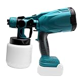 Holedaya コードレススプレーガン 充電式 電動スプレー 家庭用塗装ガン マキタ18Vバッテリー対応 【水平 垂直 円弧噴霧】 噴射量調節可能 800mlタンク付き電動塗装機 日本語取扱説明書 【本体のみ・バッテリー・充電器別売 】