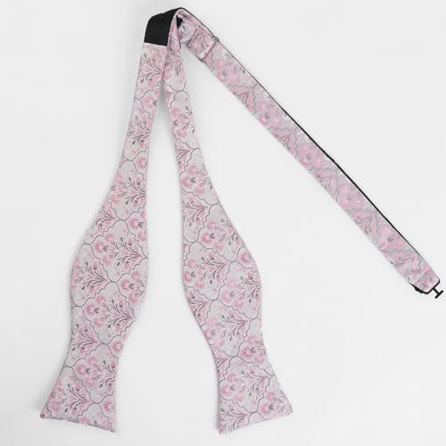 Image of Alizeal Mens 2pcs Floral Pattern Bow Tie Set