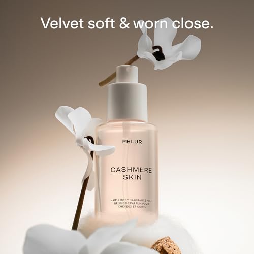 Image of PHLUR Cashmere Skin Body Mist, 3 Fl Oz - Hair and Body Perfume for Women | Almond, Vanilla & Cream Perfume Body Spray with Musk, Ambrette & Santal Fragrance