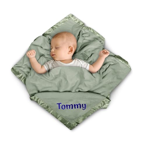 Personalized Baby Blanket with Name & Birth Date Receiving Blankets