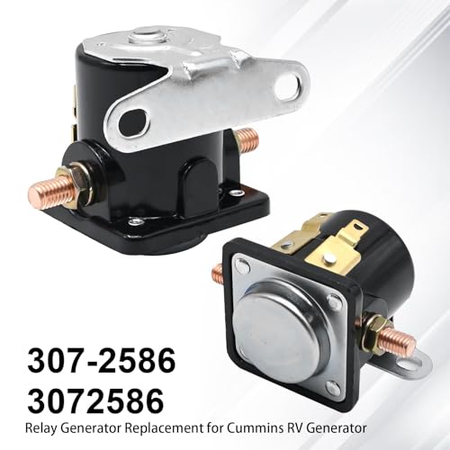 Saihisday 12V Start Solenoid Relay 3072586 Replacement for Cummins On-an RV Generator Replace #307-2586 307-2570 307-1617 307-0845 3071617 3072570 3070845
