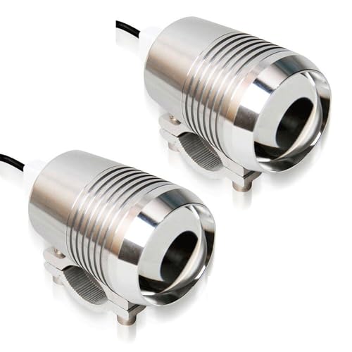 Riloer High Brightness U2 30W LED Spotlight Headlight with ON/Off Button Switch, Work Light Driving Fog Spot Lamp, 2-Pack Universal for Motorcycle ATV Truck