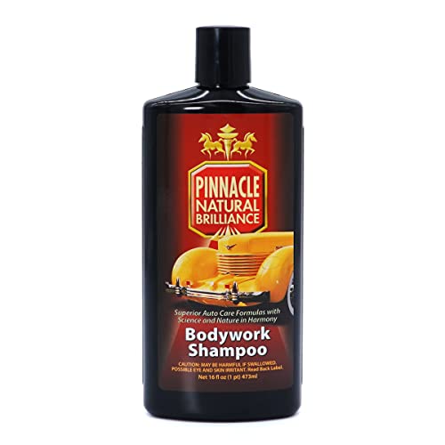 Pinnacle Bodywork Shampoo | Luxurious pH-Neutral Car Wash | Scratch-Free Formula with Long-Lasting Suds | High-Yield Concentrate for Gentle Cleaning | PIN-100 | 16 oz
