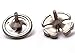 Turbo Tops Stainless Steel Spin Tops 2 Pack (Silver)