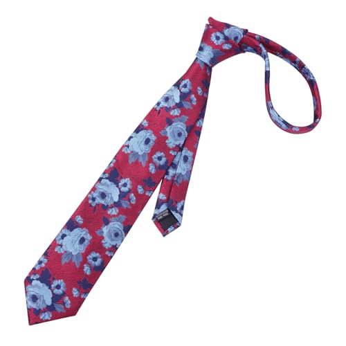Image of Alizeal Mens 3.15'' Colorful Flower Pattern and handkerchief Necktie Set