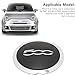 qqawy 4 pcs Wheel Centre Caps for Fiat 500 2012-2024 68078419ac, Replacement Wheel Center Cap Auto Waterproof DustProof Center Wheel Hub Caps,A