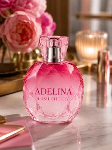 Image of Perfume for Women, Lush Cherry Eau de Parfum, Long Lasting Sweet & Fruity Fragrance, Elegant Crystal Bottle, Fine Mist Spray, Feminine Scent, Premium Gift for Birthdays, Everyday Wear, 100ml A415