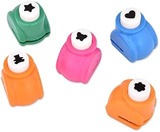 ds. distinctive style Mini Paper Punch Shapes 5 Pieces Craft Punchers Hole Punches for Scrapbooking