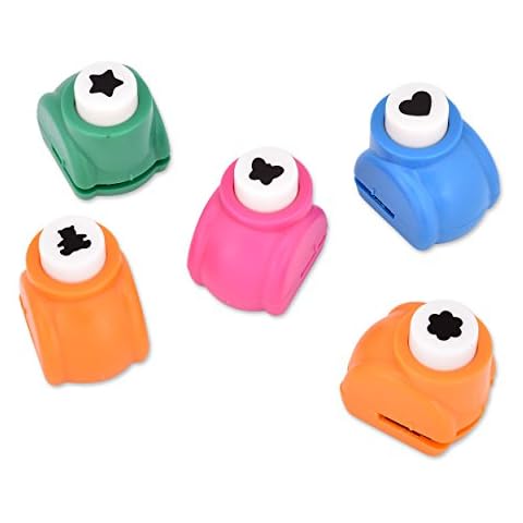 ds. distinctive style Mini Paper Punch Shapes 5 Pieces Craft Punchers Hole Punches for Scrapbooking Cover