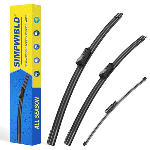 3 Factory Wiper blades Replacement For 2023 2022 2021 2020 2019 2018 2017 Land Rover Range Rover Original Equipment Replacement Windshield Wiper Blades Set 24