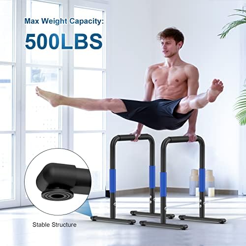 WINNOW Dip Station Fitness Workout Dip Stands Home Gym Parallel Exercise Equalizer Bars Portable Strength Training Dip bar Station