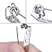 Generic Safety Pins WedDecor-Broche de 25 mm, color plateado con cierre de...