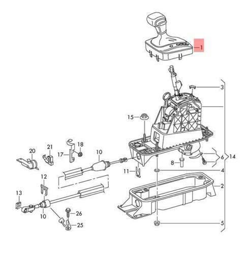Gear Selector Knob 3C1713203P XRU