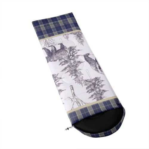 Erosebridal Rustic Cabin Bolsas de Dormir Camping Ligera para 1 Persona miniatura 3